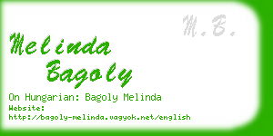 melinda bagoly business card